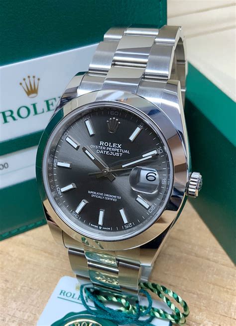 when did rolex introduce the rhodium color dial|Rolex datejust 126300 41mm.